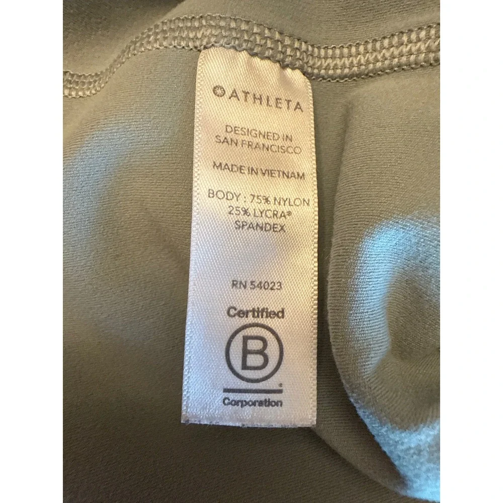 Athleta leggings XL Salutation Stash‎ pocket 7/8 tight green sage - Picture 8 of 11